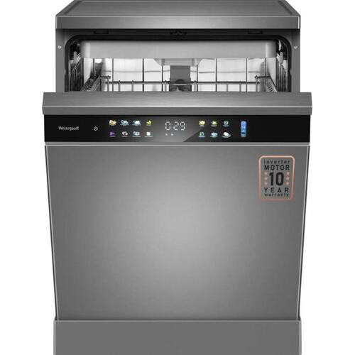436083 Посудомоечная машина Weissgauff DW 6138 Touch Inverter Autoopen серебристый (полноразмерная)