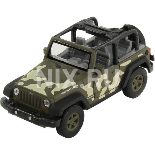 Масштабная модель Welly 42371C-CM Jeep Wrangler Rubicon Convertible Военная машина 1: 34-1: 39
