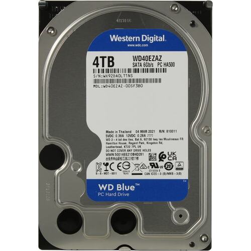Жесткий диск 3.5" Western Digital Blue 4 Тб WD40EZAZ SATA 6Gb/s (SATA-III)
