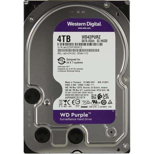Жесткий диск 3.5" Western Digital Purple 4 Тб WD42PURZ SATA 6Gb/s (SATA-III)