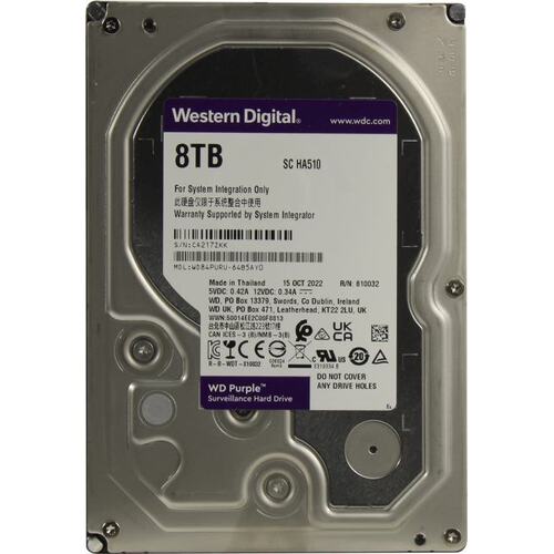 Жесткий диск 3.5" Western Digital Purple 1600L 8 Тб WD84PURU SATA-II