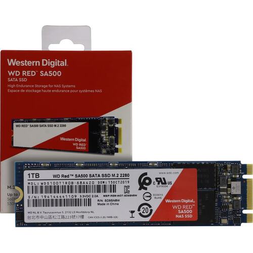 SSD Western Digital Red SA500 <WDS100T1R0B> (1 Тб, M.2, M.2 SATA, 3D TLC (Triple Level Cell)) — купить, цена и характеристики, отзывы