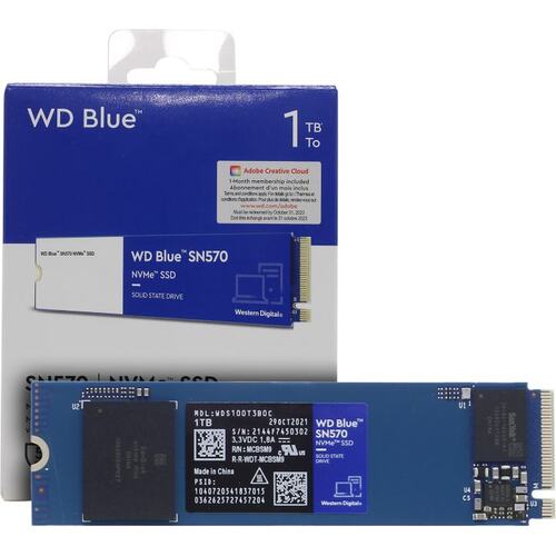 SSD Western Digital Blue <WDS100T3B0C> (1 Тб, M.2, M.2 PCI-E, Gen3 x4, 3D TLC (Triple Level Cell)) — купить, цена и характеристики, отзывы
