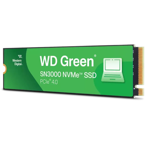 Твердотельный накопитель WD WDS100T4G0E SSD Green SN3000, 1000GB, M.2(22x80mm), NVMe, PCIe 4.0 x4, QLC