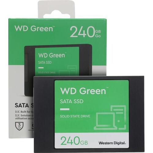 SSD Western Digital Green <WDS240G3G0A> (240 Гб, 2.5", SATA, 3D TLC (Triple Level Cell)) — купить, цена и характеристики, отзывы