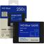 SSD Western Digital Blue <WDS250G3B0A> (250 , 2.5", SATA, 3D TLC (Triple Level Cell)),  