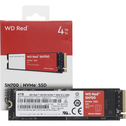 SSD Western Digital Red SN700 <WDS400T1R0C> (4 Тб, M.2, M.2 PCI-E, Gen3 x4, 3D TLC (Triple Level Cell)) — купить, цена и характеристики, отзывы