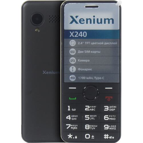 Телефон Xenium X240 Black