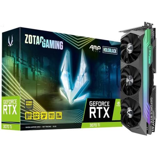 Игровая видеокарта Zotac GAMING RTX 3070 Ti AMP Extreme Holo GeForce<sup>®</sup> RTX 3070 Ti 8 Гб GDDR6X