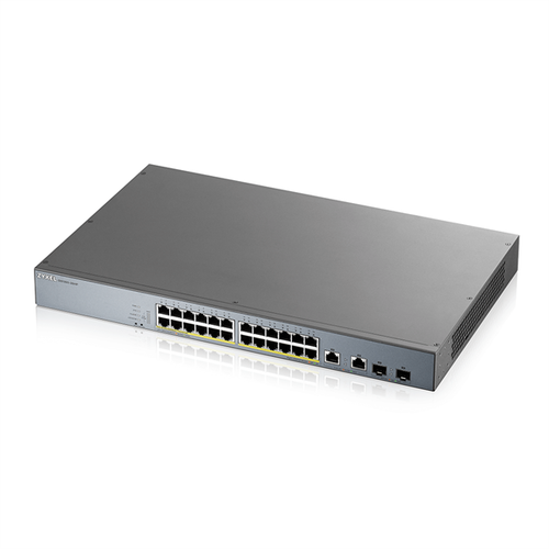 ZYXEL <GS1350-26HP-EU0101F> Управляемый коммутатор (26 x 1 Гбит/с, 1 x SFP, 24 порта IEEE 802.3at (PoE+))
