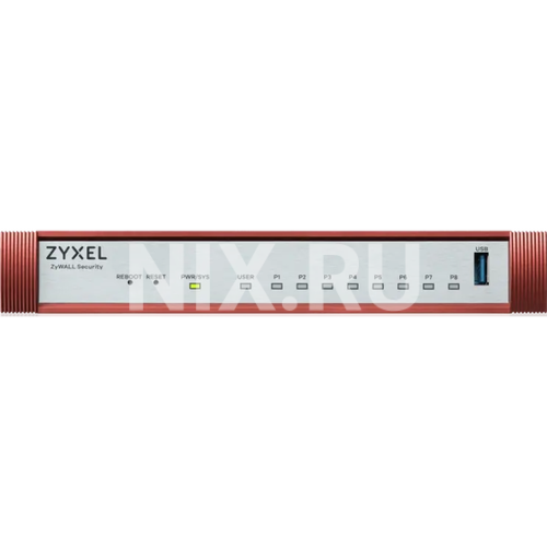 USGFLEX100HP-EUCI01F Межсетевой экран Zyxel USG FLEX 100HP, 1xRJ-45: 1G PoE+ (LAN/WAN), 7xRJ-45: 1G (LAN/WAN), 1xUSB3.0